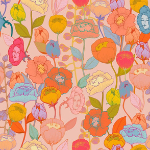 Wonderland Flowers {Pink} large