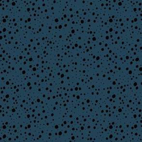Messy confetti stains the minimalist spots and dots abstract ink texture cool blue black