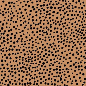 The modern boho fashionista cheetah spots neutral trend nursery baby black cinnamon brown
