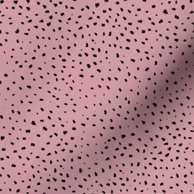 Little cheetah baby animal print minimal small speckles and spots abstract wild cat fur rose purple mauve black