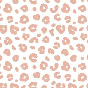 Tiny smooth cheetah boho indian summer jungle animal print nursery pink coral blush white SMALL
