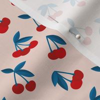 Little Cherry love garden for spring summer nursery design neutral creme red blue usa traditional flag colors