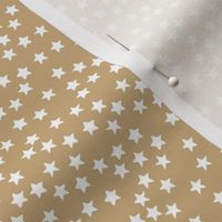 Little sparkly stars romantic boho night basic sky design nursery neutral ochre mustard yellow