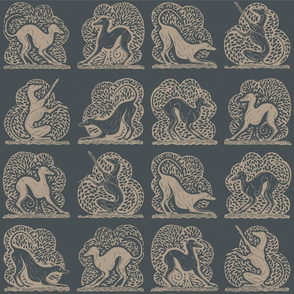 Graceful greyhounds—blue fawn