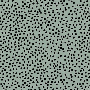 The modern boho fashionista cheetah spots neutral trend nursery baby black sage eucalyptus green