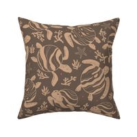 Underwater Turtle Planet Galaxy in Brown - Medium