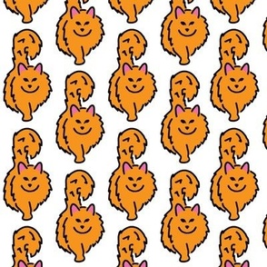 Cats_ Orange - Fabulously Floofy - WHITE
