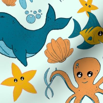 Sea Creatures Pattern