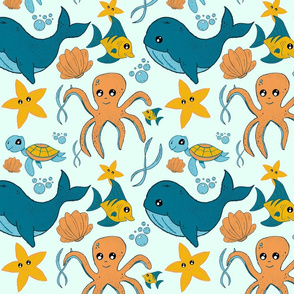 Sea Creatures Pattern