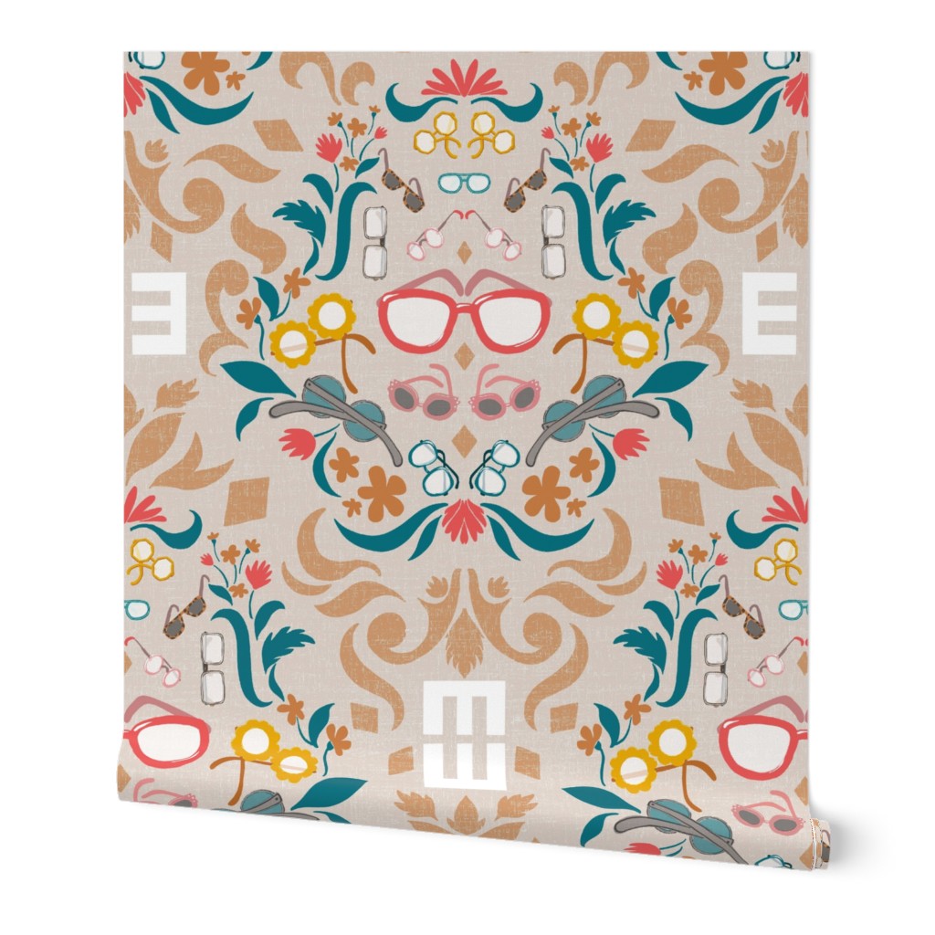 Can you see me now? eye glasses damask