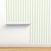 Lime Zest Awning Stripe Pattern Vertical in White