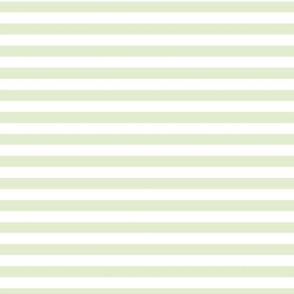 Lime Zest Bengal Stripe Pattern Horizontal in White