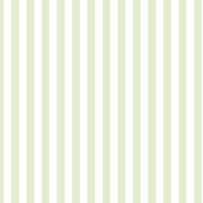 Lime Zest Bengal Stripe Pattern Vertical in White