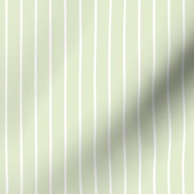 Lime Zest Pin Stripe Pattern Vertical in White