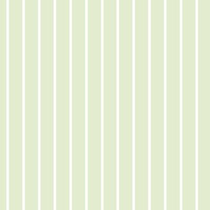 Lime Zest Pin Stripe Pattern Vertical in White