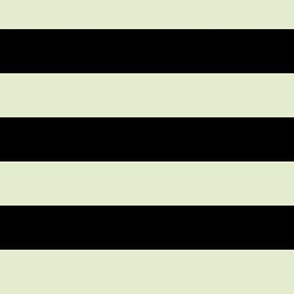 Large Lime Zest Awning Stripe Pattern Horizontal in Black