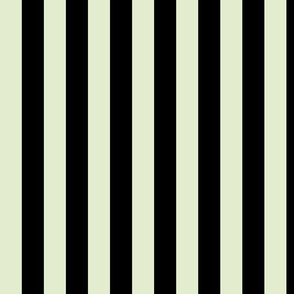Lime Zest Awning Stripe Pattern Vertical in Black