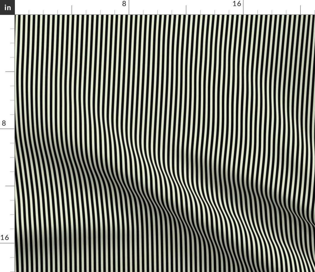 Small Lime Zest Bengal Stripe Pattern Vertical in Black