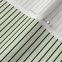 Small Lime Zest Pin Stripe Pattern Horizontal in Black