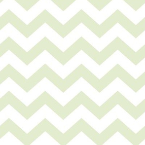 Chevron Pattern - Lime Zest and White