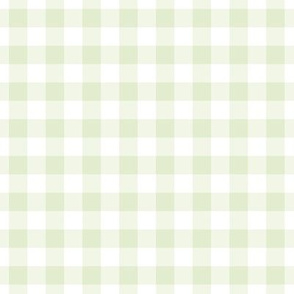 Gingham Pattern - Lime Zest and White