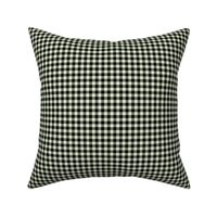 Small Gingham Pattern - Lime Zest and Black