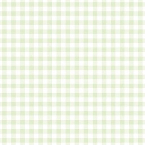 Small Gingham Pattern - Lime Zest and White