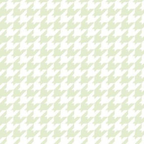 Houndstooth Pattern - Lime Zest and White