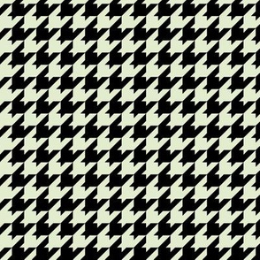 Houndstooth Pattern - Lime Zest and Black