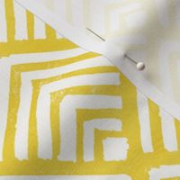 Yellow geometric stamp 