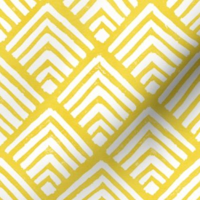 Yellow geometric stamp 