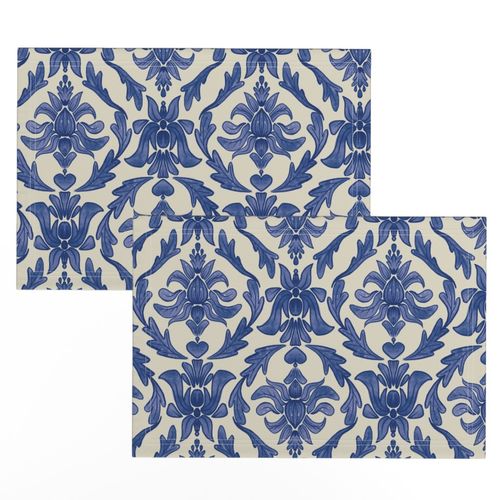 Damask - Subtle Blue