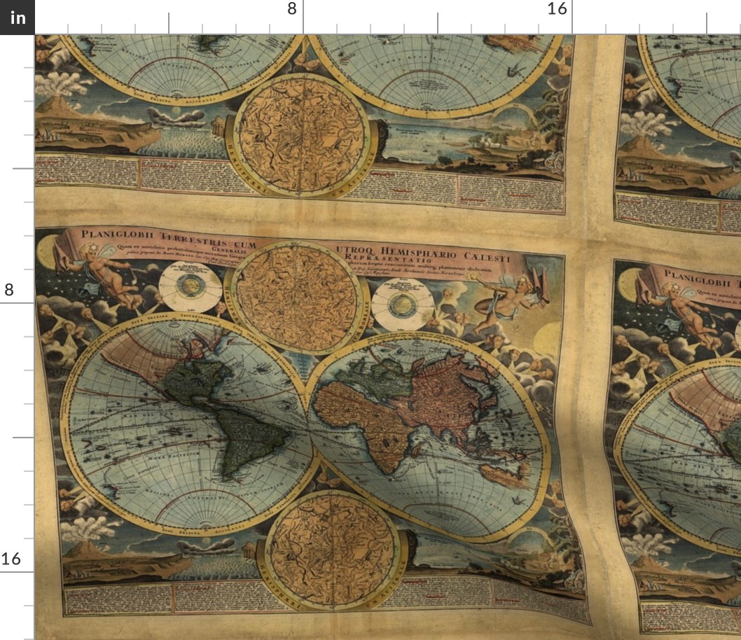 1716 World Map by Homann