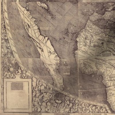 1507 World Map by Waldseemuller