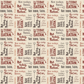 Not Today Satan Typography © Jennifer Garrett