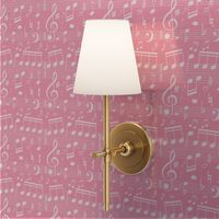 Bigger Scale Music Notes in Pink