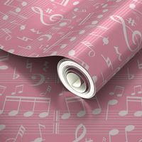 Bigger Scale Music Notes in Pink