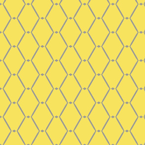 Grey and yellow abstract geometric ornaments