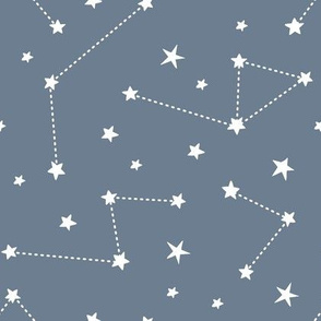 Blue Constellations Fabric, Wallpaper and Home Decor | Spoonflower