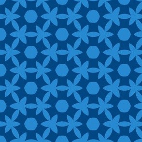 Blue abstract geometric neutral design 12