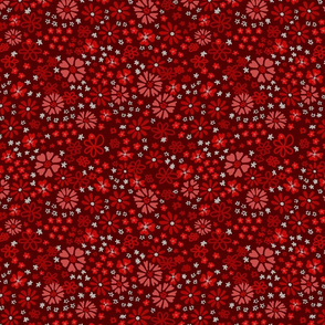 Summer Florals Poppy Red