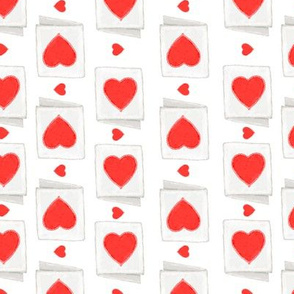 valentines day cards - white