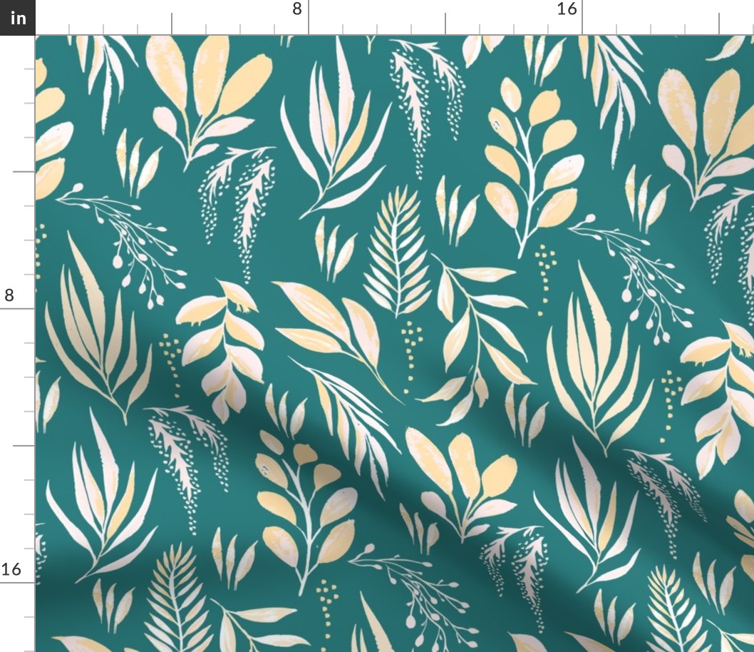 Tropical Foliage Teal