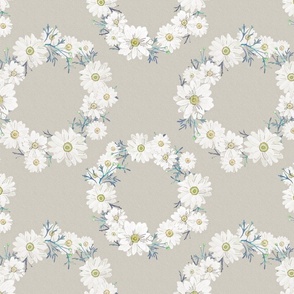 Daisy chain watercolor floral