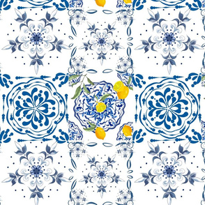 Blue willow,blue china,tiles,floral pattern 