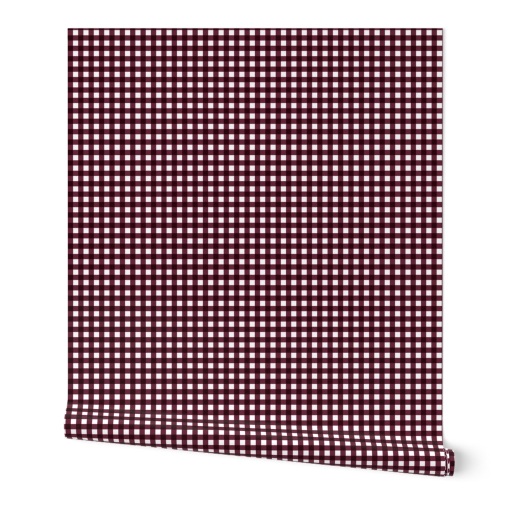 Wine Gingham Small