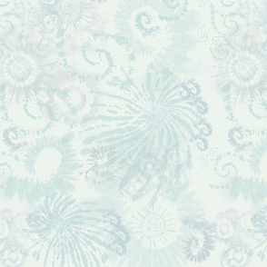 7x9-Inch Repeat of Soft Tie Dye in Pale Blue