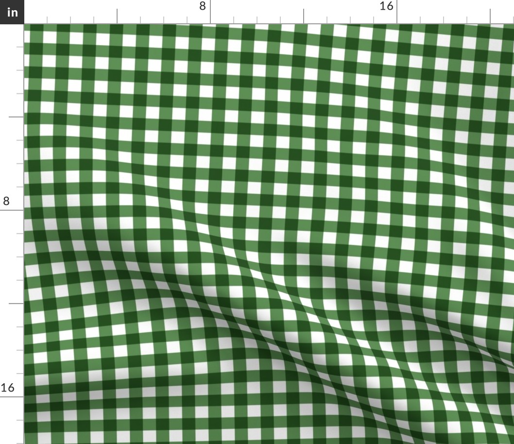 Kelly Green Gingham Large