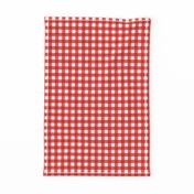 Coral Gingham Large