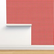 Coral Gingham Large